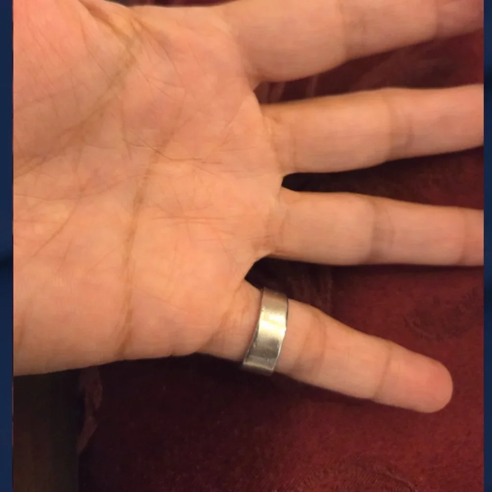 Vintage 925 Sterling Silver TA-7 Mexico Belt Buckle Ring - Picture 3 of 6